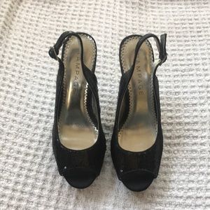 Rampage size 7.5 sequin 5" heels - worn once